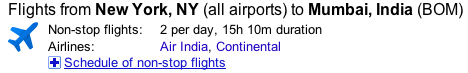 Google search results for flight lookup Google search results for flight lookup