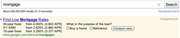Google Advisor Comparison Ad Google Advisor Comparison Ad